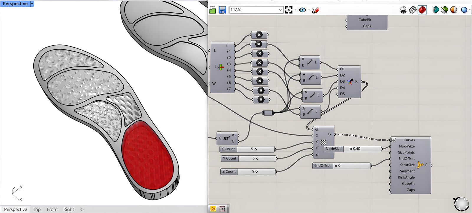 Rhino and Grasshopper parametric region design